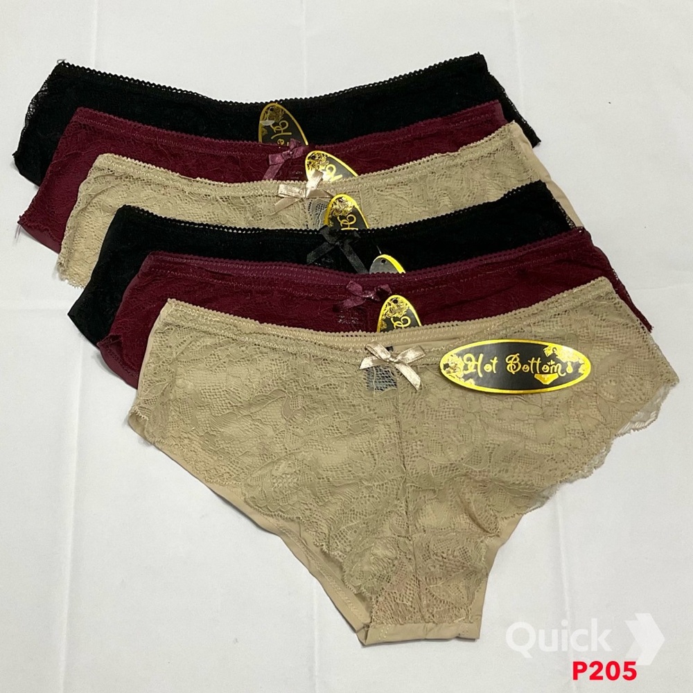 Bundle of 6 pcs NWT Floral Lace Women's Panties